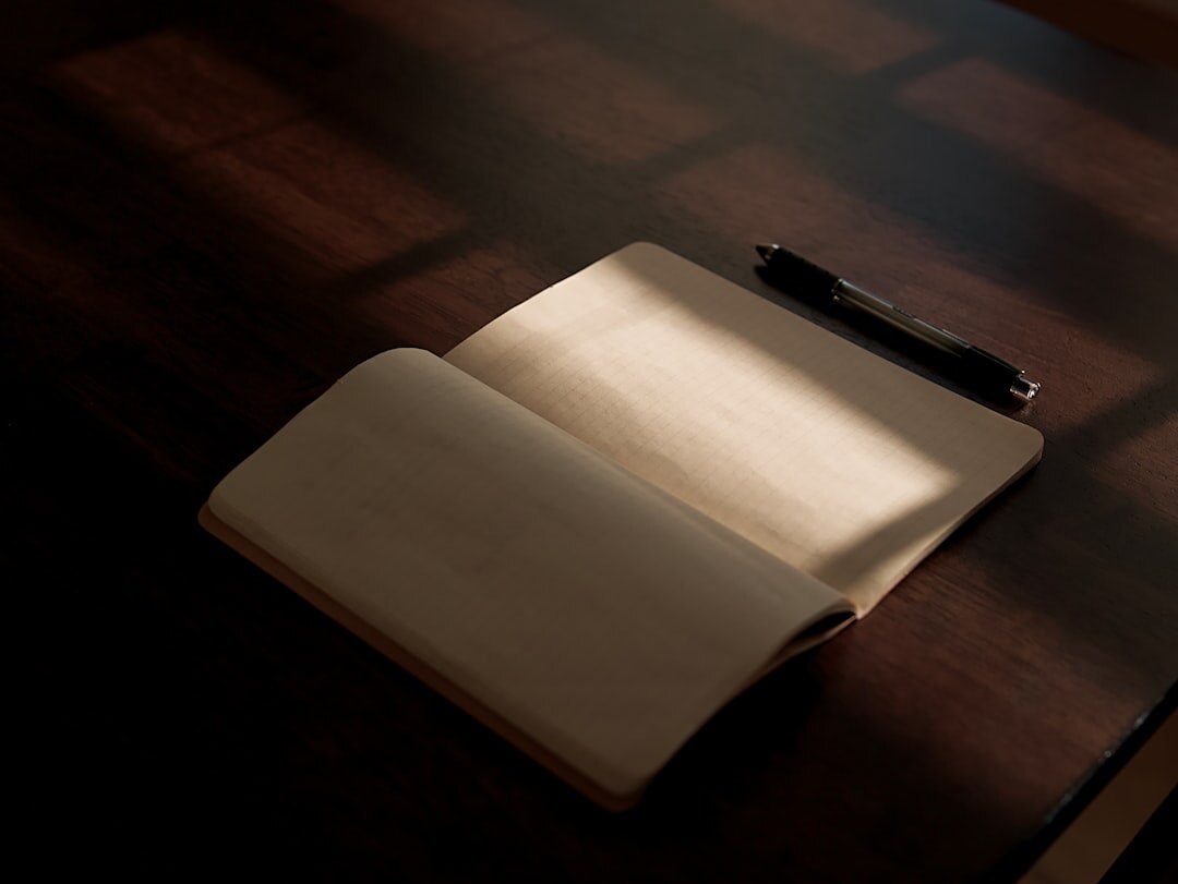mystery book with shadows